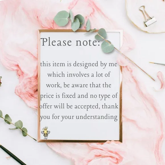 Peach & Green Floral Parisian Theme Thank You Card - Picture 4 of 8